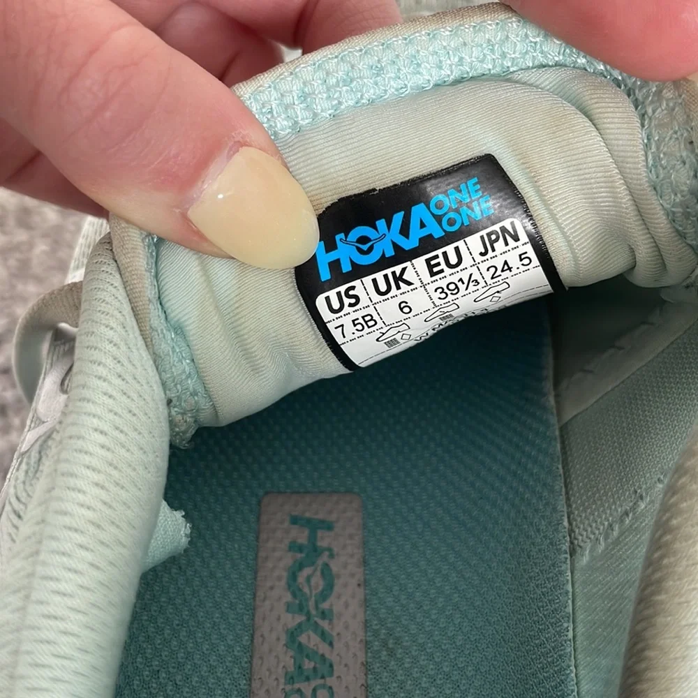 HOKA ONE ONE Mach 4 Tennis Shoes, Blue Glass/Coastal Shade (𝐬𝐞𝐞 𝐩𝐡𝐨𝐭𝐨𝐬)